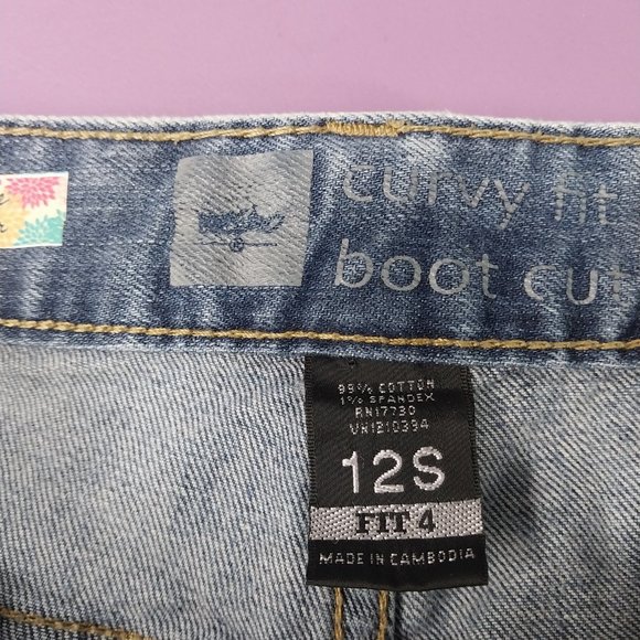 2632 Size 16New Directions Stretch Upcycled Bell-Bottoms. - Picture 5 of 5